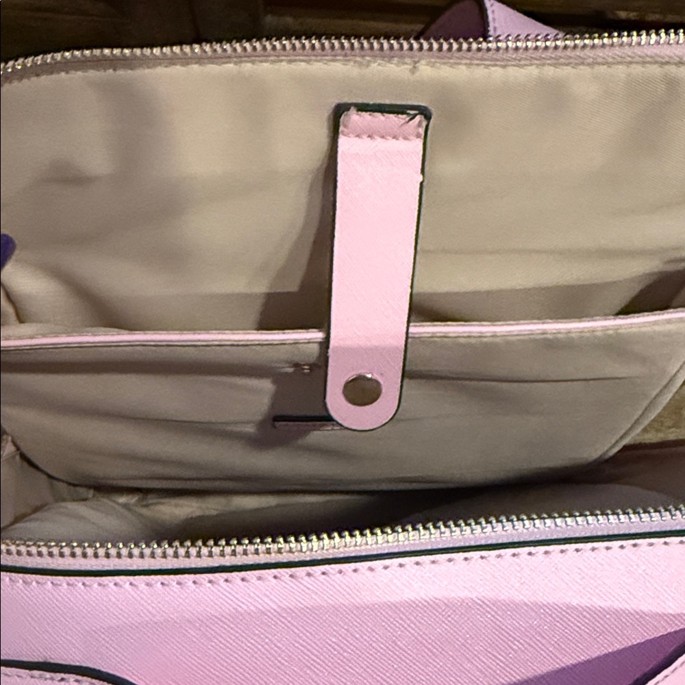 Calpak Light Pink Backpack with Stitch Detail - Picture 3 of 6